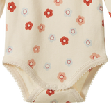 Nature Baby - Long Sleeve Bodysuit - Flora Stamp