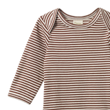 Nature Baby Stretch Jersey L/S Bodysuit - Pinecone Stripe