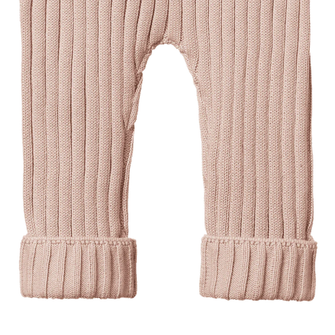 Nature Baby Lou Pants Cotton Knit Rose Dust