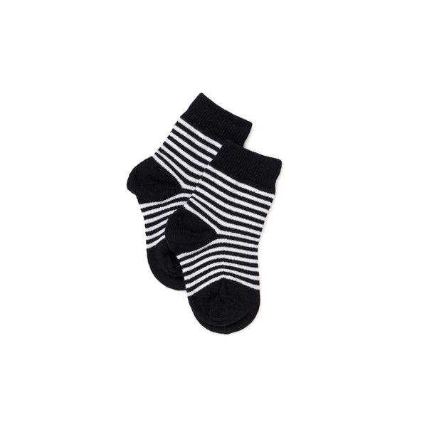 Marquise 2PK Cotton Socks - Navy/White Stripe