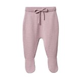Nature Baby Merino Knit Footed Romper - Lilac