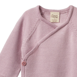 Nature Baby Merino Knit Kimono Jacket - Lilac