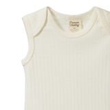 Nature Baby Mer Ess Singlet Pointelle - Natural