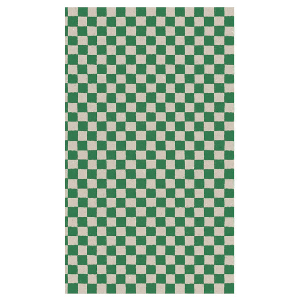 Maileg Gift Wrap - Checker Green 3m rolls