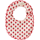 Alimrose Scallop Bib Strawberries