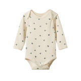 Nature Baby L/S Bodysuit Pointelle Winter Berry