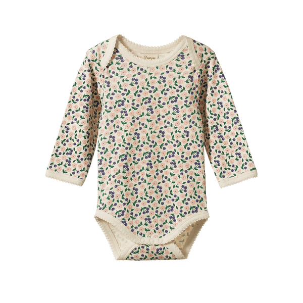 Nature Baby Long Sleeve Bodysuit Briarwood Print