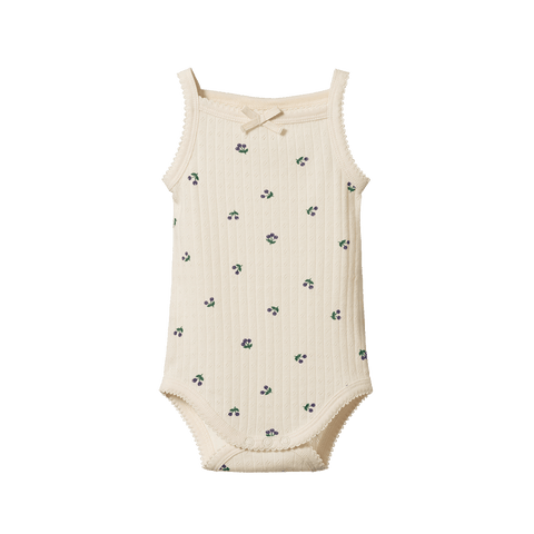 Nature Baby Camisole Bodysuit Pointelle Winter Berry