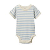 Nature Baby Ren Bodysuit Celestial Blue Sea Stripe