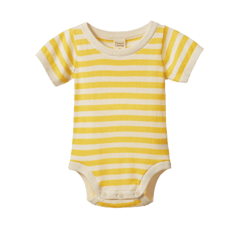 Nature Baby - Ren Bodysuit - Sunny Sea Stripe