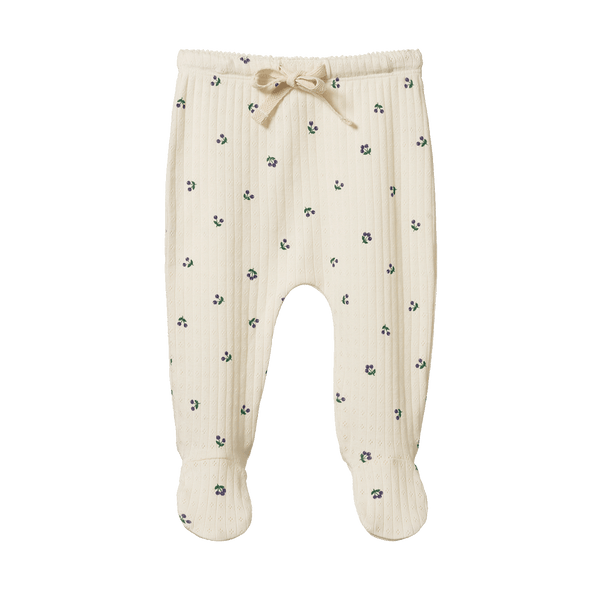 Nature Baby Merino Knit Footed Romper Winter Berry