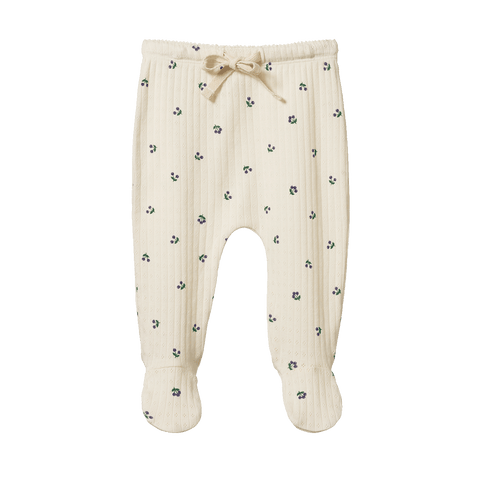 Nature Baby Merino Knit Footed Romper Winter Berry