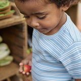 Nature Baby - River Tee - Blue Stripe Trio