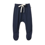 Nature Baby Merino Footed Romper Navy