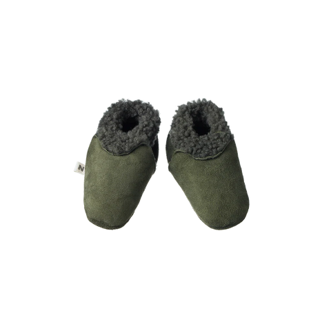 Nature Baby Lambskin Booties Thyme