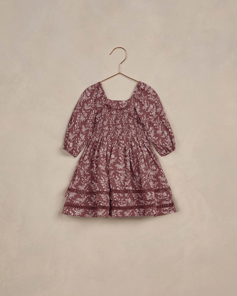 Nora Lee Elodie Dress - Winter Vines Fig