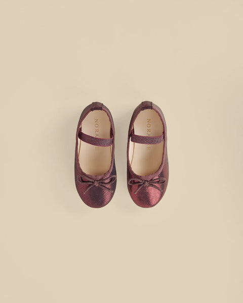 Noralee Ballet Flats - Metallic Fig