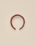 Nora Lee Velvet Braided Headband - Poppy