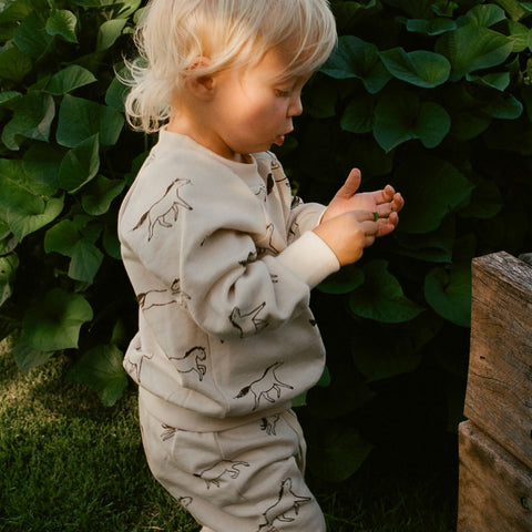 Nature Baby Emerson Sweater Grande Gallop Print