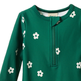 Nature Baby One Piece Bathing Trunks Flora Peppermint Print