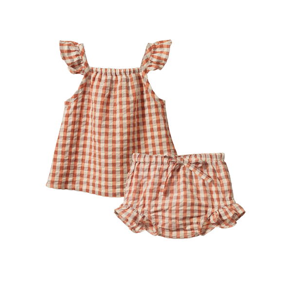 Nature Baby Petal Set - Dandelion Gingham