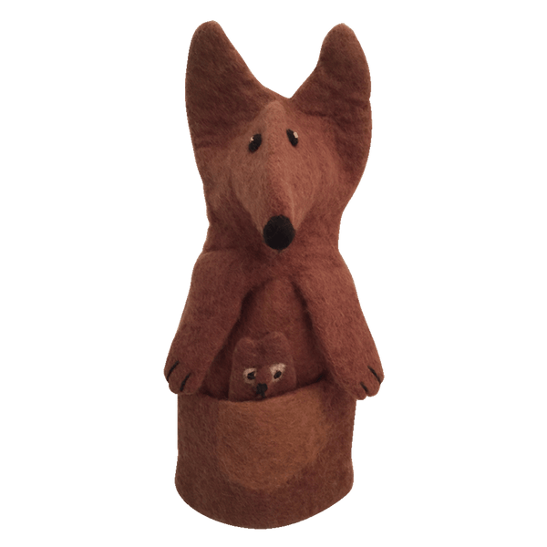 Papoose Kangaroo and Joey Hand Puppet