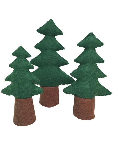 Papoose Pine Trees Set 3pc