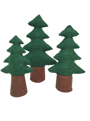 Papoose Pine Trees Set 3pc