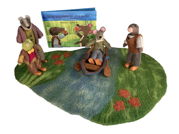Papoose Wind in the Willows Felt Mat Set