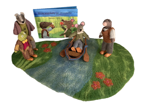 Papoose Wind in the Willows Felt Mat Set