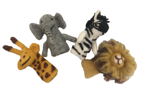 Papoose African Animals Finger Puppets
