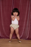 Pretty Wild Kids Singlet & Bloomer Set White/Daisy Lime