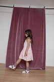 Pretty Wild Kids Maggie Panel Dress Pink Check Linen