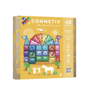 Connetix Tiles - Glitter Castle Pack 48 Piece
