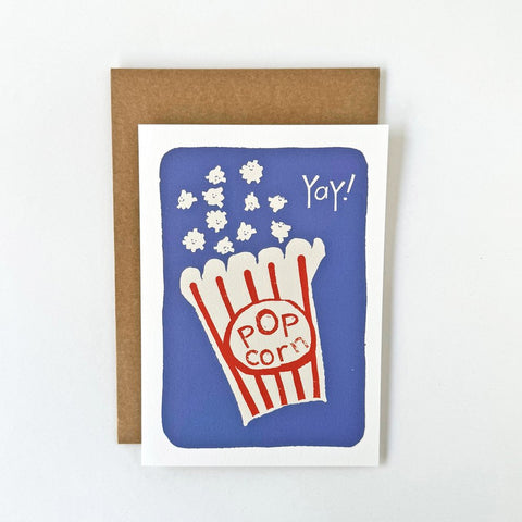 Florence Fry POPCORN YAY! Birthday Card