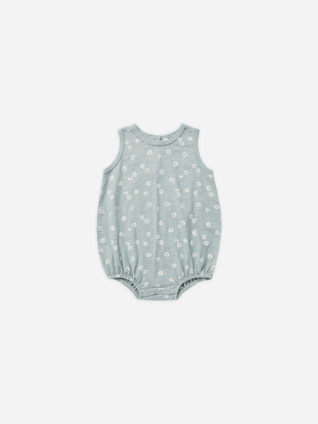 Rylee and Cru Bubble Onesie - Blue Daisy