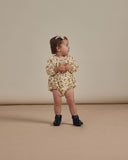 Rylee and Cru Long Sleeve Bubble Romper - Gold Gardens