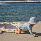 Nature Baby - Ruffle Swim Shorts - Blue Gingham