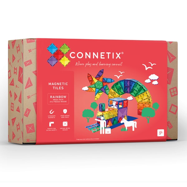 Connetix Tiles - Rainbow  Mega Pack 212 Piece