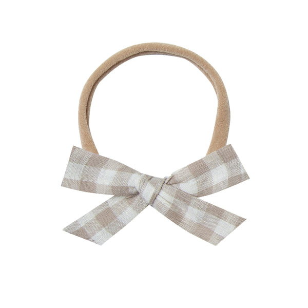 Rylee and Cru Bow With Headband Gingham