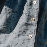 Nature Baby Seren Set Muslin Blue Whale Print