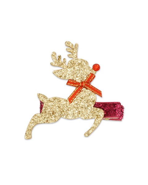 Milk X Soda Jingle Bell Hair Clip - Reindeer
