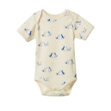 Nature Baby - Short Sleeve Bodysuit - Dog Walk Print