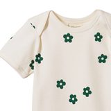 Nature Baby S/S Bodysuit Flora Natural Print