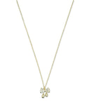 Milk X Soda Crystal Ribbon Necklace & Earrings Set - Clear