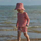 Nature Baby - Splash Shorts - Red Sea Stripe