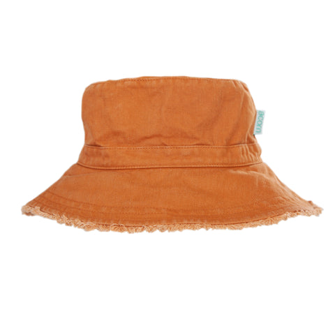 Acorn Frayed Bucket Hat Chestnut