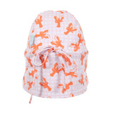 Acorn Pink Lobster SWIM Flap Cap