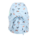 Acorn Sea Life SWIM Flap Cap Blue and Orange