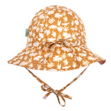 Acorn Daisy Chain Wide Brim Reversible Sunhat Gold, Cream and Pink